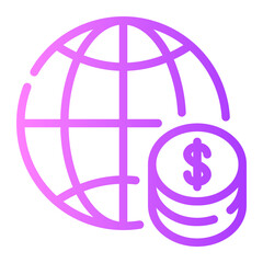 globalization gradient icon