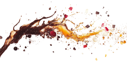 Chocolate splash transparent background