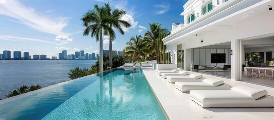 swimming pool in hotel resort
