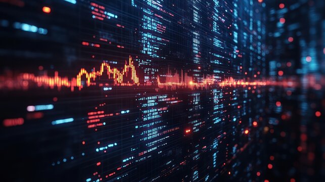 Digital Data Stream: A Futuristic Visualization of Information Flow