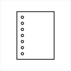 Papper icon outline vector