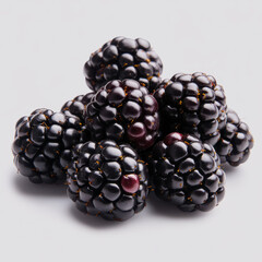Fresh blackberries with glossy texture and rich color