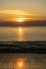 sunset over the sea