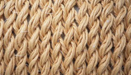 Braided Jute Rope Surface