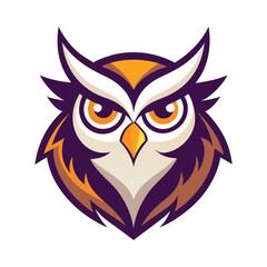 A captivating mystical forest owl mascot logo, featuring enchanting glowing eyes, intricate feather details, and a magical aura, perfect for brands seeking mystery and wisdom.