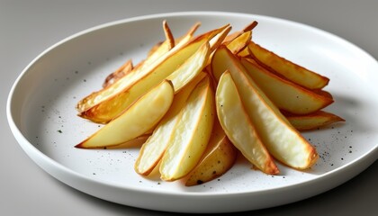 Delicious Layered Potatoes Slices Perfectly Cooked for a Tasty Side Dish or Snack