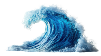 Sea wave transparent background