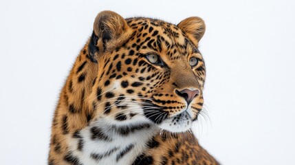 A close-up of a leopard showcasing its distinctive fur patterns and intense gaze.