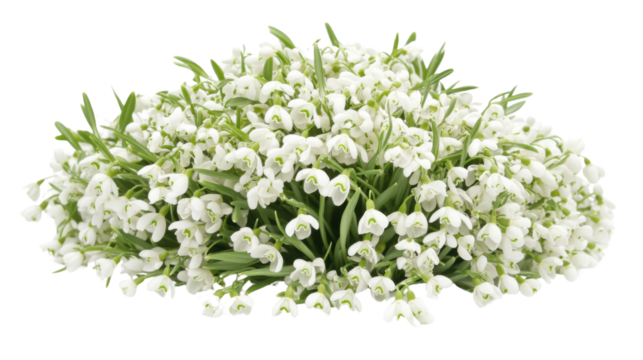 White flower transparent background