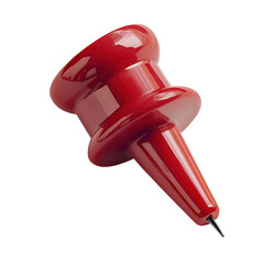 Pinning ideas creative red push pin innovations office space image showcase bright environment close-up view