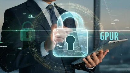 privacy gdpr personal information eu protecting internet padlock man concept data business data tablet digital security protection connection network networking technology cyber icon security hacker