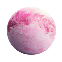 Exploring a pink planet outer space digital art cosmic environment abstract viewpoint imaginative concept