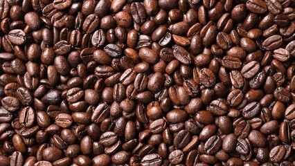 Coffee Beans Close-Up Food Rustic Environment High-Quality Textured Background Capturing the Essence of Coffee Culture