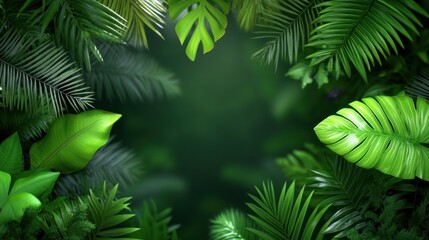 Lush green foliage creating a serene natural backdrop.