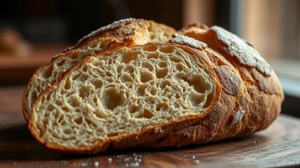 Freshly Baked Artisan Bread with Perfect Crust and Soft Interior