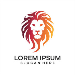 Vector Illustration of Lion Head Capturing Power, Strength, and Leadership