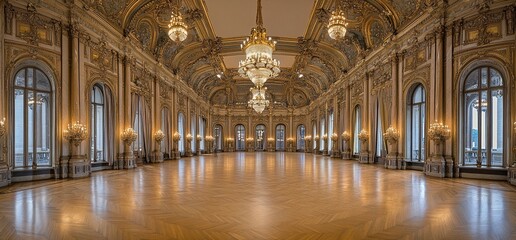 Grand ballroom, Parisian palace, event space