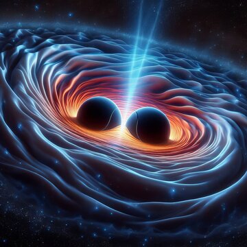 Gravitational Waves A visualization of gravitational waves emana