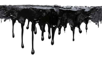 Paint dripping from the top of the frame transparent background