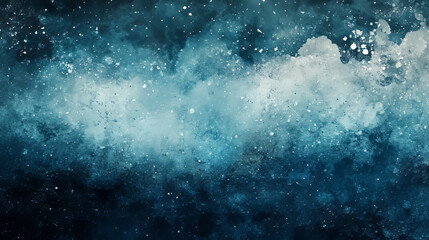 Obraz premium dark teal abstract background with speckled textures reminiscent of night sky or deep water