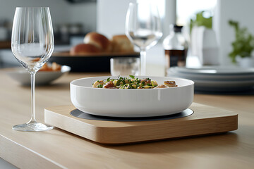 Elegant Dining Experience: Exquisite Food Presentation