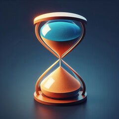 Hourglass Sand Two connected triangles one filled with a solid c