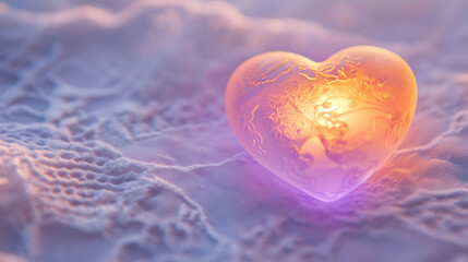 Fototapeta premium Cute Heart Background Wallpaper