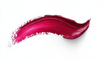 crimson lipstick swatch showcasing vibrant red and burgundy textures in a high-definition beauty product sample