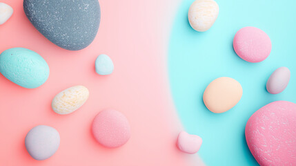 Obraz premium Pastel-colored stone wall paper background