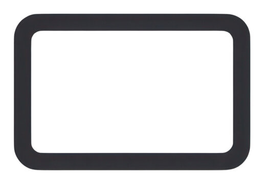 PNG Minimalist rectangular black frame