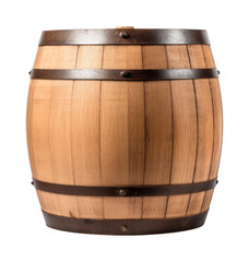 Obraz premium PNG Wooden oak barrel keg