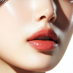 close up portrait of a woman	
