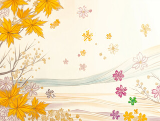 Obraz premium 和柄素材