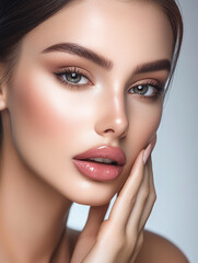 Fototapeta premium close up portrait of a woman 