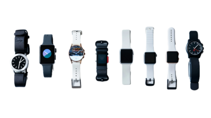 Gadget Lineup on transparent background PNG.