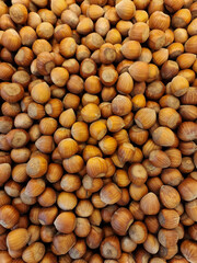 Healthy nuts consumption. Walnuts and Hazelnuts. Sold in large supermarket fresh with good quality contents.