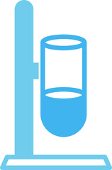 Laboratory Tubes on Stand Icon
