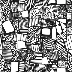 Geometric Doodle Hand Drawn Seamless Pattern