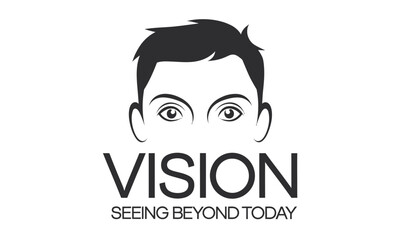 vision vector silhouettes and business clip art logo icons set.