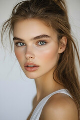 Fototapeta premium close up portrait of a woman 