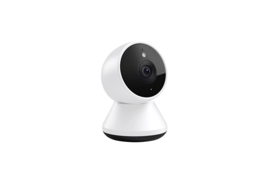 Smart home security camera with 360-degree rotation - Powered by Adobe