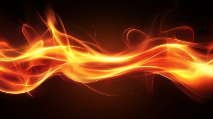 A vibrant, swirling flame design with an abstract feel, evoking energy and movement.