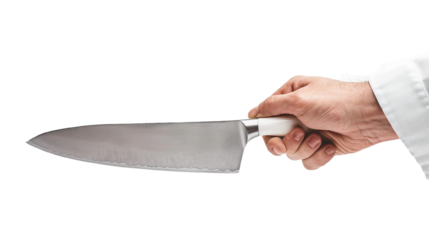 Culinary Hand in Action on transparent background PNG.