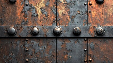 Aged Metal Textures with Grunge Effects and Rough Surfaces