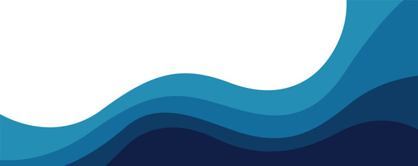 Sea waves layered vector background illustration and sea beach vector illustration.