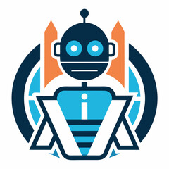 Professional AI Robotics Logo for Technology and Automation Companies