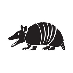 Armadillo-silhouette-5, Minimalist Armadillo Graphic for Logo and Branding