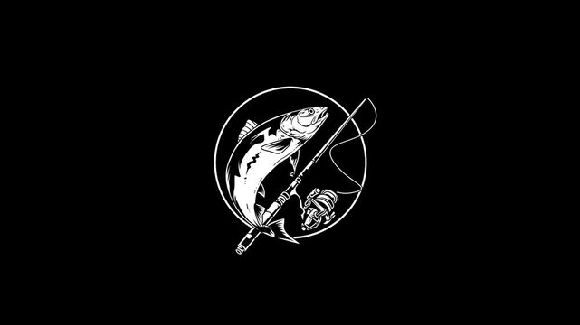 HANDMADE FISHING LOGO BEST FOOTAGE
