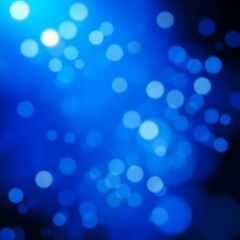 Fototapeta premium Glamorous Blue Background with Glitter and Bokeh Lights