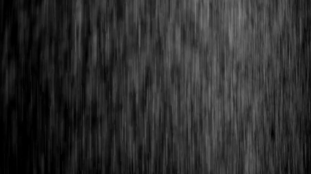 Heavy rain, rain drops, raining stoke footage use black background